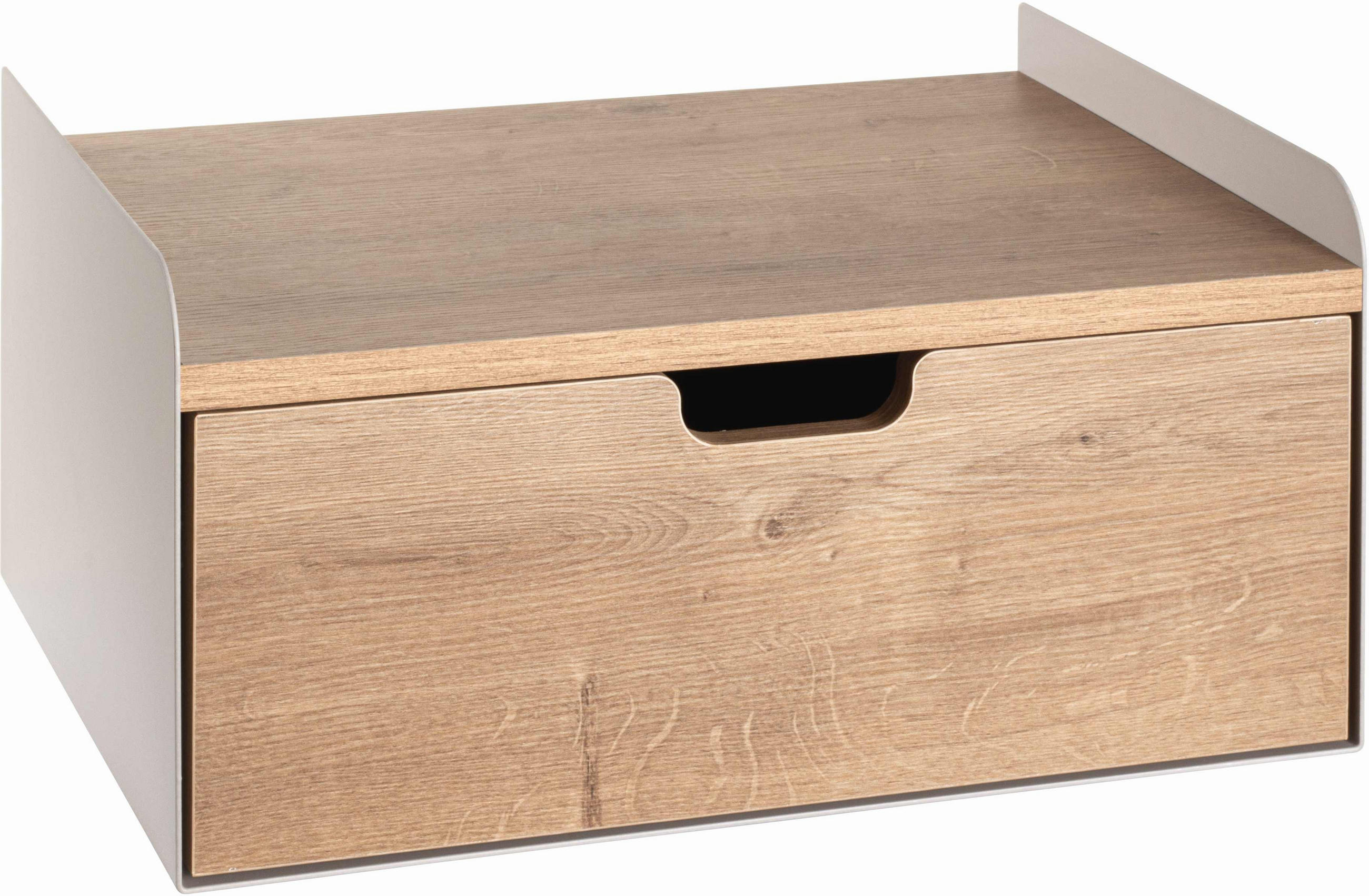 NACHTSCHRANK 40/20/30 cm  - Kaschmir/Eichefarben, MODERN, Holzwerkstoff/Metall (40/20/30cm)