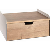 NACHTSCHRANK 40/20/30 cm  - Kaschmir/Eichefarben, MODERN, Holzwerkstoff/Metall (40/20/30cm)