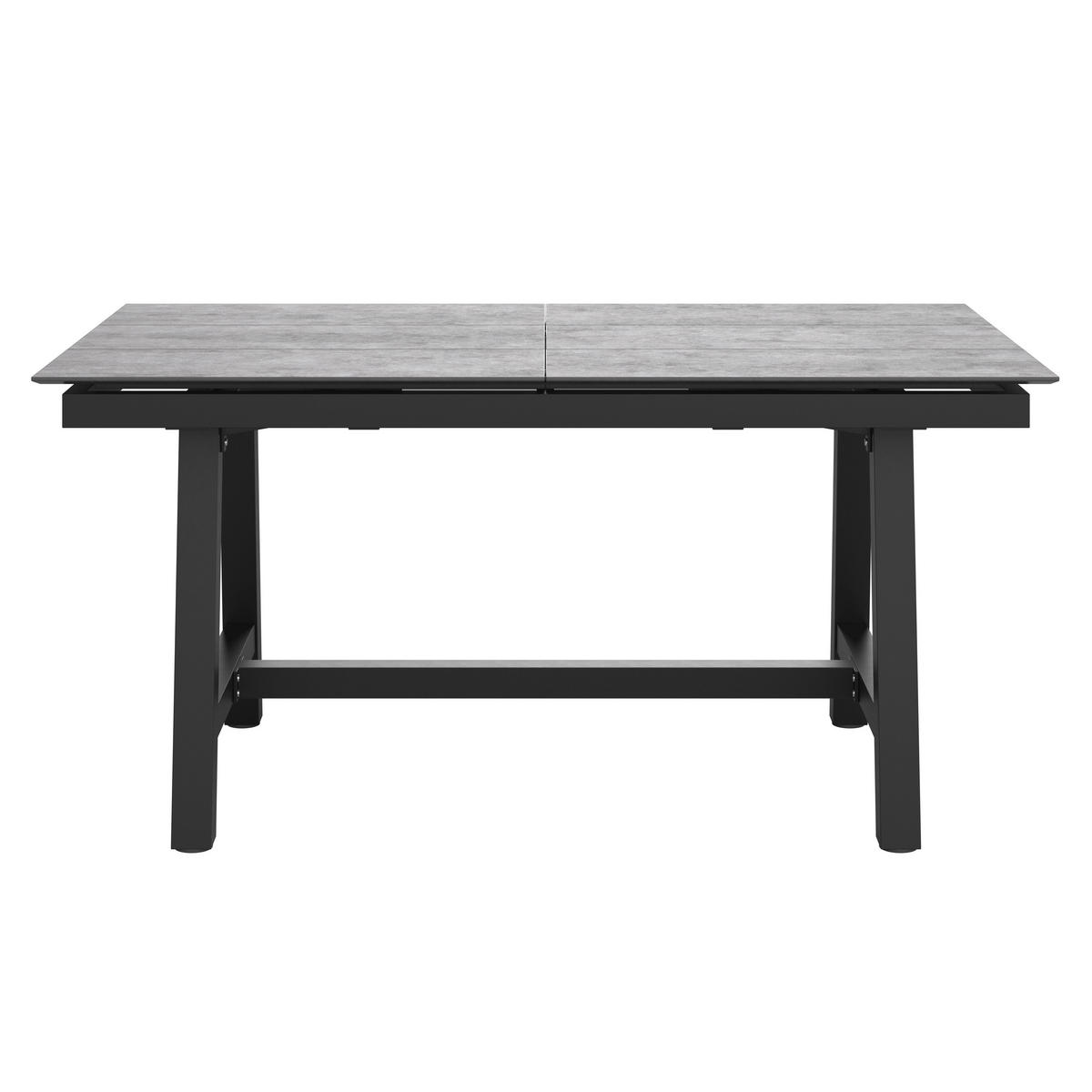 LOUNGETISCH 150-210/89/72 cm Metall, Kunststoff Anthrazit, Grau rechteckig  - Anthrazit/Grau, Design, Kunststoff/Metall (150-210/89/72cm) - Amatio