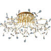 LED-DECKENLEUCHTE  77 cm  - Messingfarben, Design, Glas/Metall (77cm) - Hell