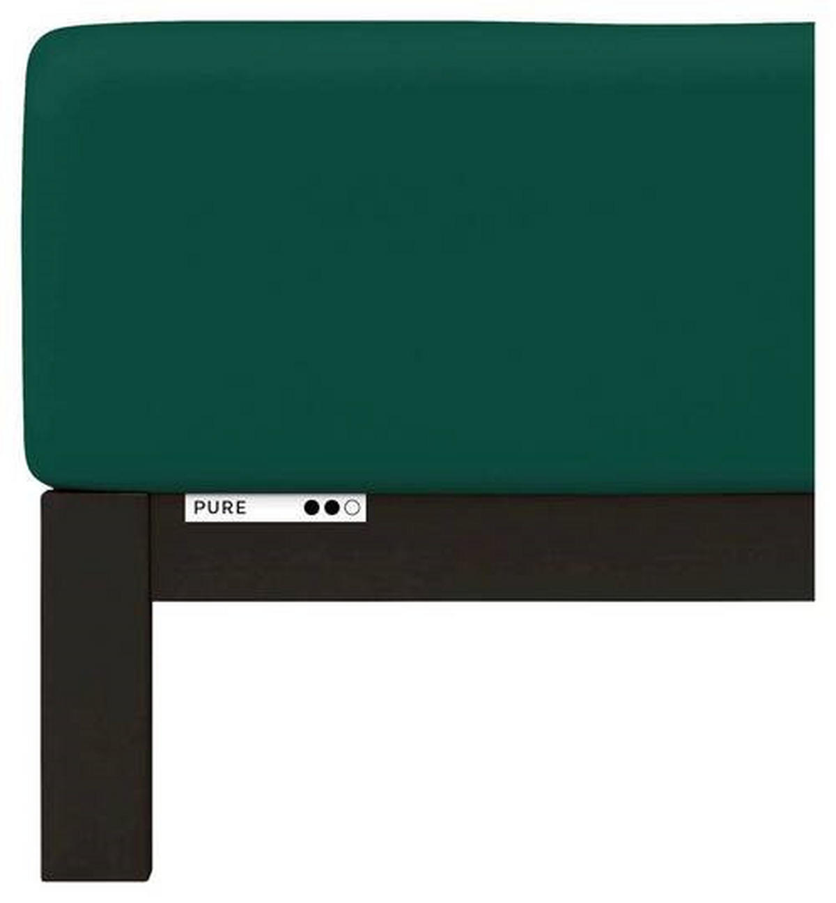 BOXSPRING-SPANNLEINTUCH 140-160/200-220 cm Jersey  - Dunkelgrün, Basics, Textil (140-160/200-220cm) - Schlafgut
