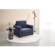 SCHLAFSESSEL Webstoff Dunkelblau    - Schwarz/Dunkelblau, KONVENTIONELL, Textil (104/85/90cm) - Xora