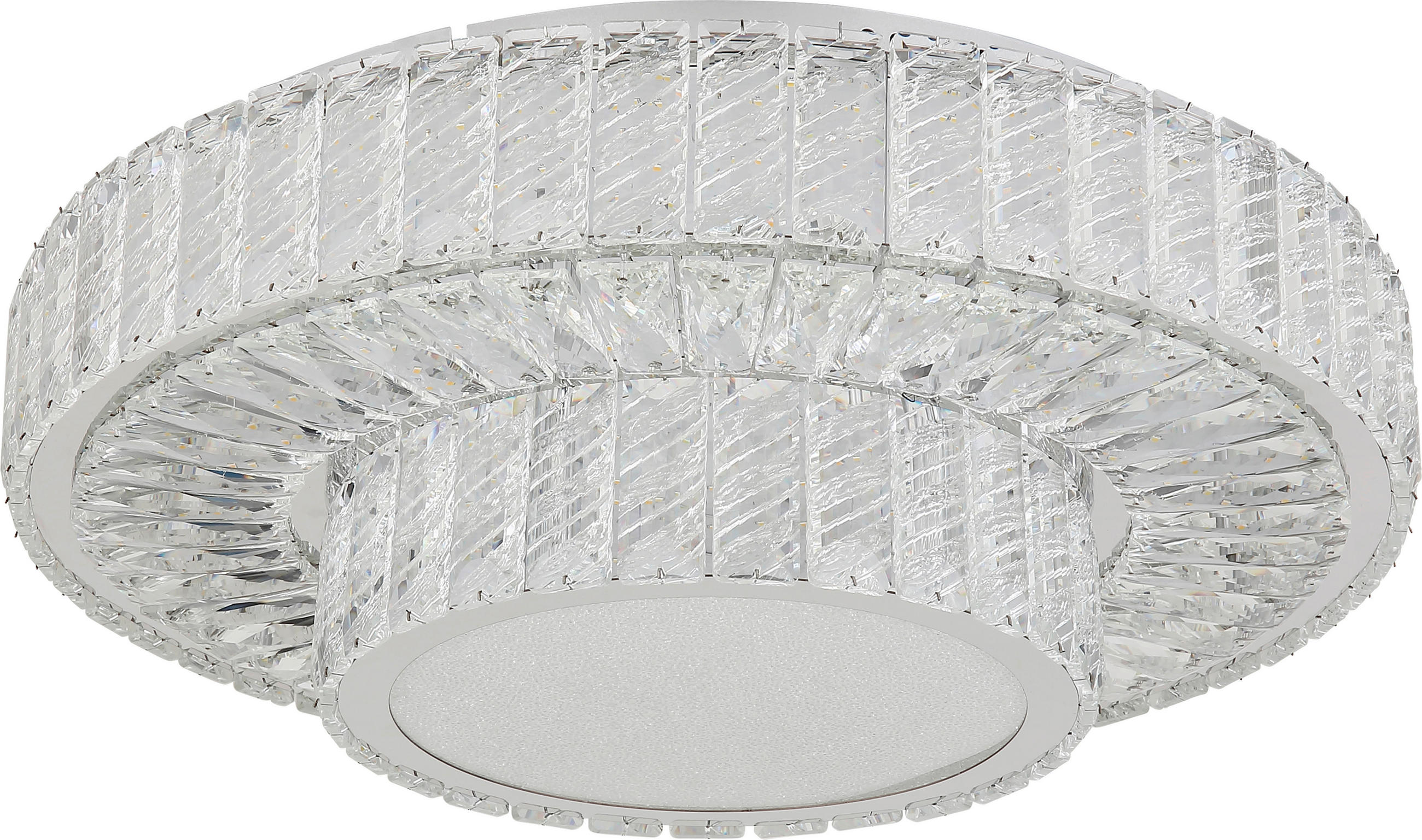 LED MENNYEZETI LÁMPA - króm, Basics, Üveg/fém (50/17,3cm) - Glandor