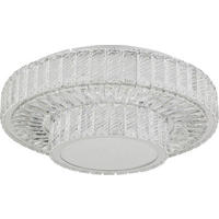 LED PLAFONJERA - boja hroma, Osnovno, staklo/metal (50/17,3cm) - Glandor