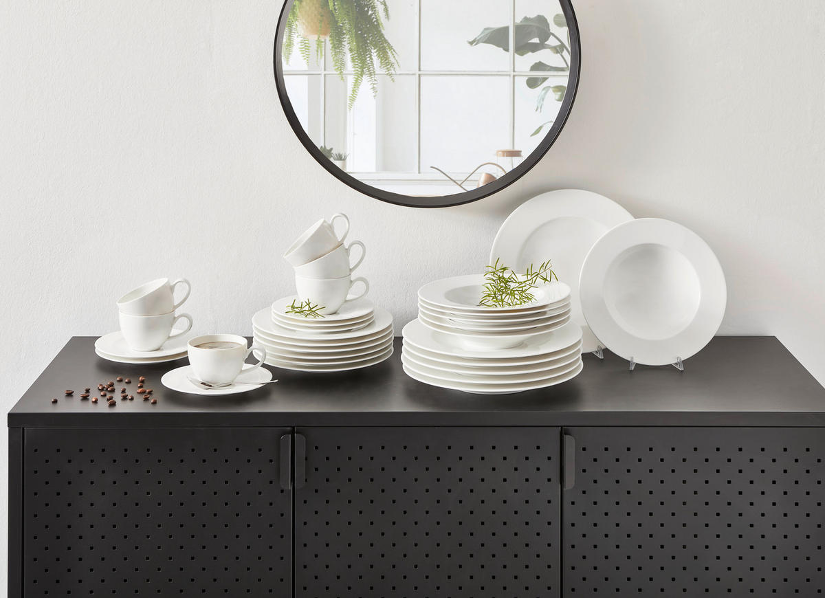 KÁVOVÝ SERVIS, 18-dielne, porcelán - biela, Design, keramika - Seltmann Weiden