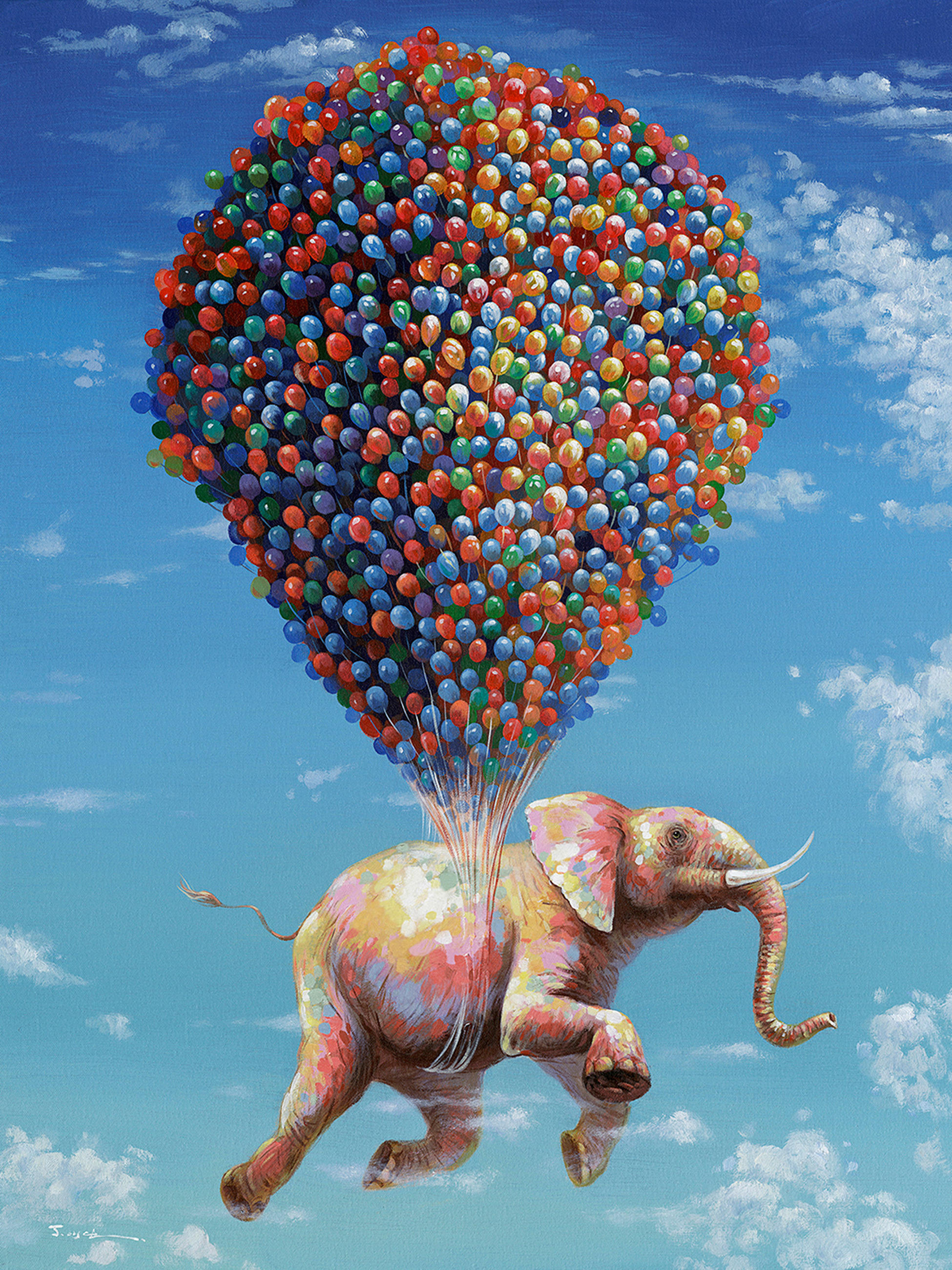 UMETNIŠKI POTISK  90/120 cm   - večbarvno, Trend, tekstil/les (90/120cm) - Monee