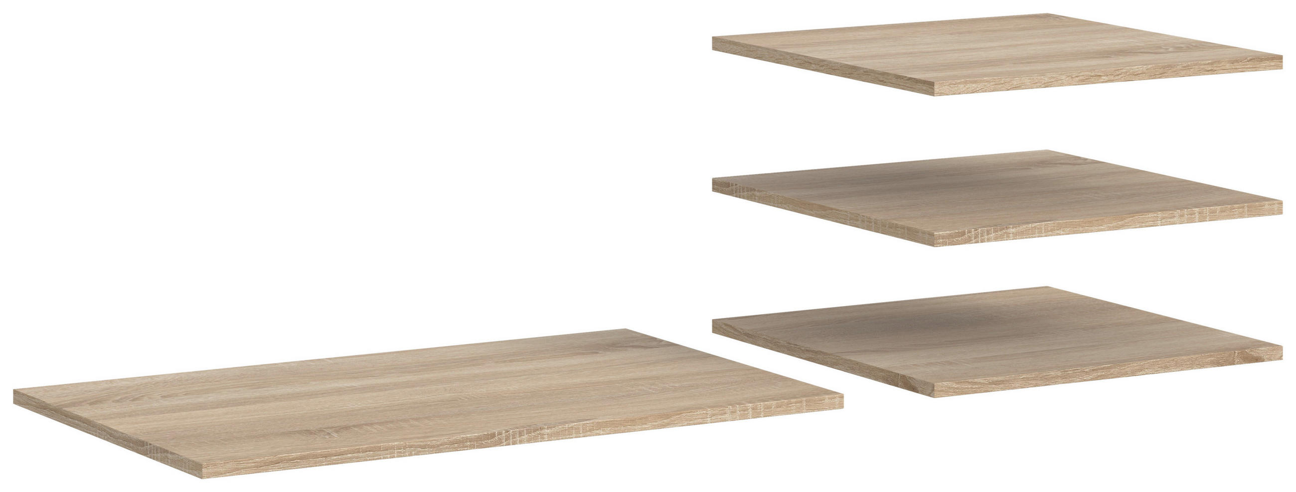 EINLEGEBODENSET 78/1,6/48 cm 4-teilig Sonoma Eiche  - Sonoma Eiche, MODERN, Holzwerkstoff (78/1,6/48cm) - MID.YOU