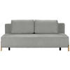 SCHLAFSOFA Chenille Hellgrau  - Hellgrau/Naturfarben, Design, Holz/Textil (211/88/102cm) - Niels Andersson