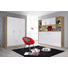 DREHTÜRENSCHRANK Eichefarben, Weiß - Eichefarben/Silberfarben, Design, Holzwerkstoff/Kunststoff (136/197/54cm) - Carryhome DREHTÜRENSCHRANK Eichefarben, Weiß - Eichefarben/Silberfarben, Design, Holzwerkstoff/Kunststoff (136/197/54cm) - Carryhome