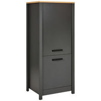 GERÄTEUMBAUSCHRANK 70/167/60 cm  in Anthrazit, Eiche Artisan  - Anthrazit/Eiche Artisan, MODERN, Holzwerkstoff/Metall (70/167/60cm) - home24