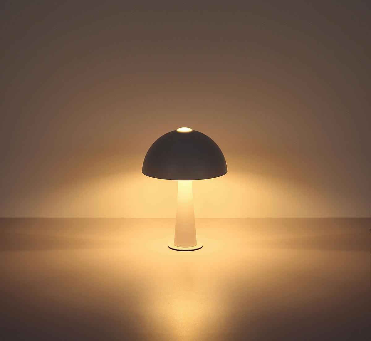 TISCHLEUCHTE Julia 20/28,5 cm  - Schwarz/Weiß, Design, Kunststoff/Metall (20/28,5cm) - Globo