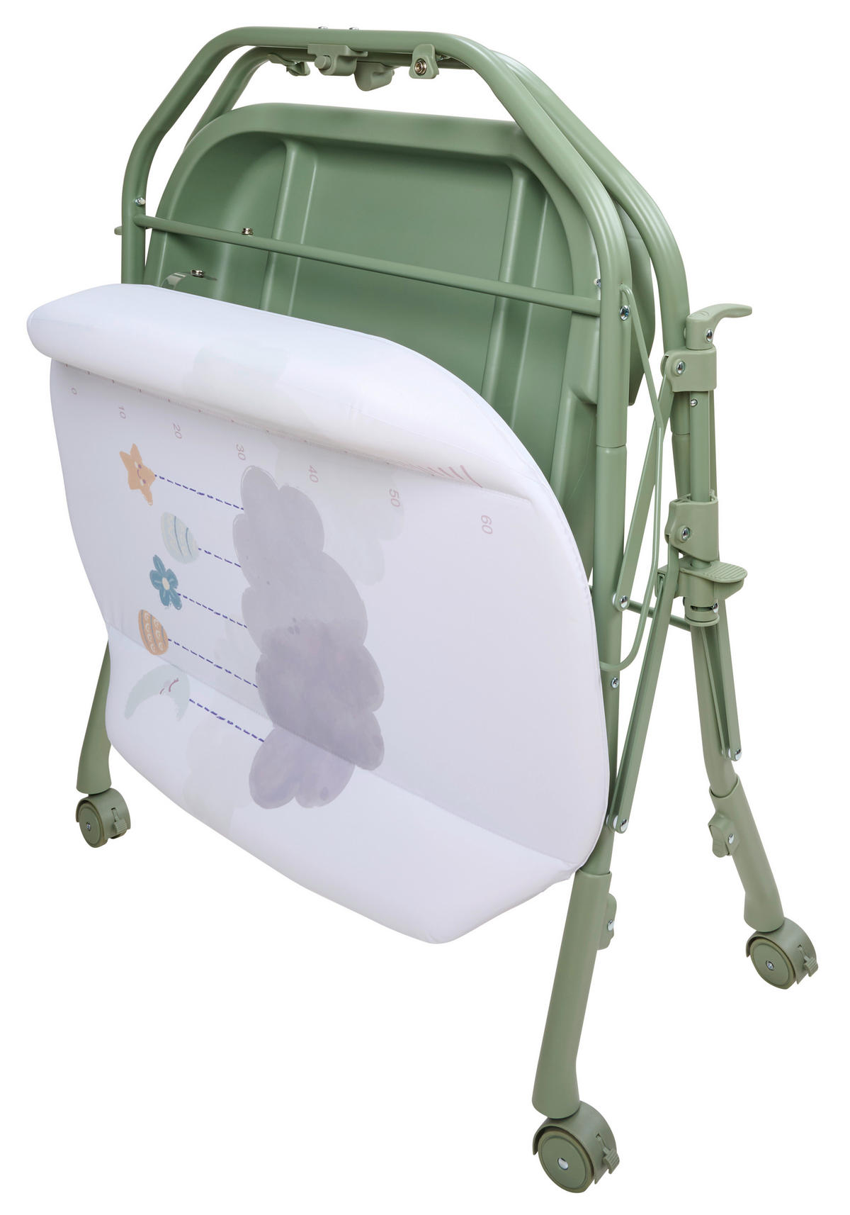 WICKEL- UND BADESTÄNDER Grün  - Grün, Basics, Holzwerkstoff/Kunststoff (81/108/51cm) - My Baby Lou