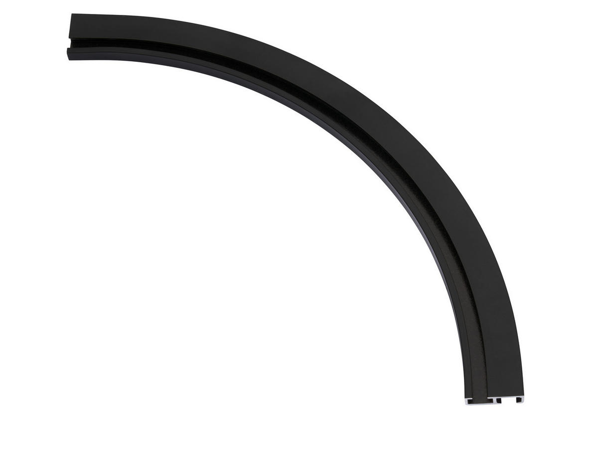 VORHANGSCHIENENZUBEHÖR  - Schwarz, Basics, Metall (21/21/0,7cm) - Homeware