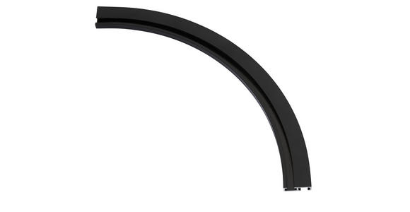 VORHANGSCHIENENZUBEHÖR  - Schwarz, Basics, Metall (21/21/0,7cm) - Homeware