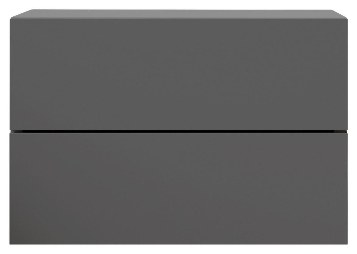 NOČNÍ STOLEK, barvy grafitu, 42/28/30 cm - barvy grafitu, Moderní, kompozitní dřevo (42/28/30cm) - Livetastic