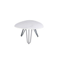 LOUNGETISCH 68/68/39 cm  - Weiß/Grau, MODERN, Metall (68/68/39cm) - Gardenson