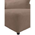 ECKSOFA  in Chenille Taupe  307/224 cm  - Taupe/Schwarz, KONVENTIONELL, Kunststoff/Textil (307/224cm) - Hom`in