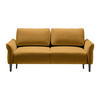3-SITS SOFFA i vävt tyg senapsgul  - svart/senapsgul, Modern, trä/textil (183/85/92cm) - MID.YOU