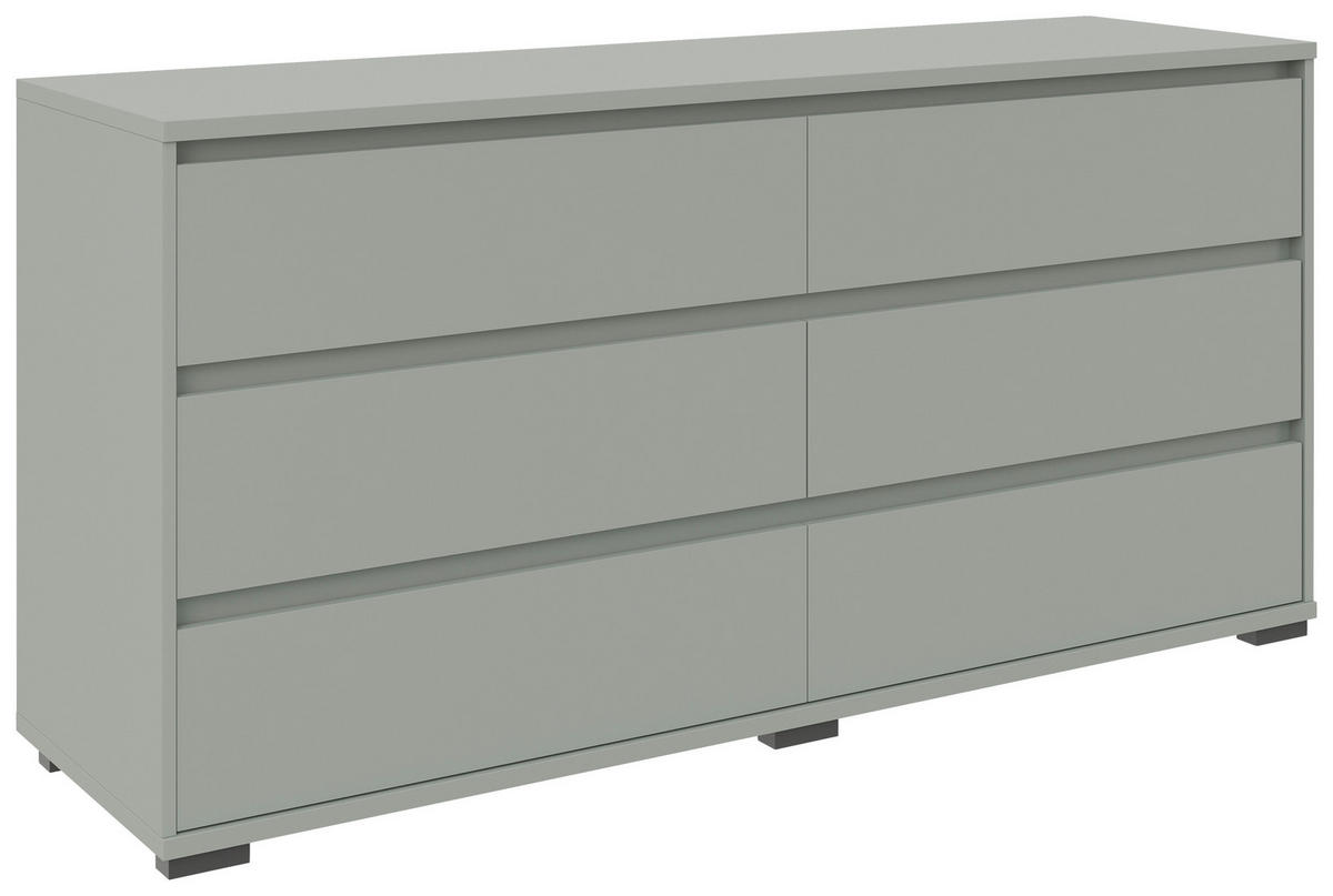 SIDEBOARD  160,1/78,9/48 cm 6 Schublade(n)  - Anthrazit/Graugrün, Design, Holzwerkstoff/Kunststoff (160,1/78,9/48cm) - Carryhome