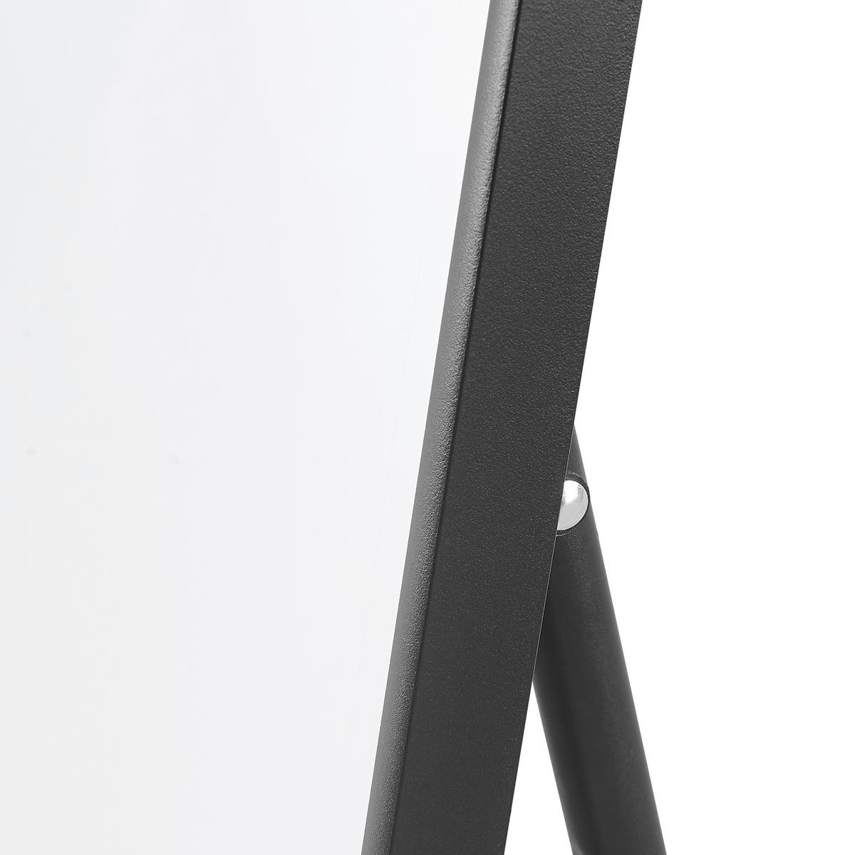 STANDSPIEGEL 40/150/2 cm, Schwarz  - Schwarz, Design, Glas/Metall (40/150/2cm) - Livetastic