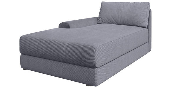 BIGSOFA Cord Dunkelgrau  - Dunkelgrau/Schwarz, MODERN, Kunststoff/Textil (117/93/190cm) - Carryhome