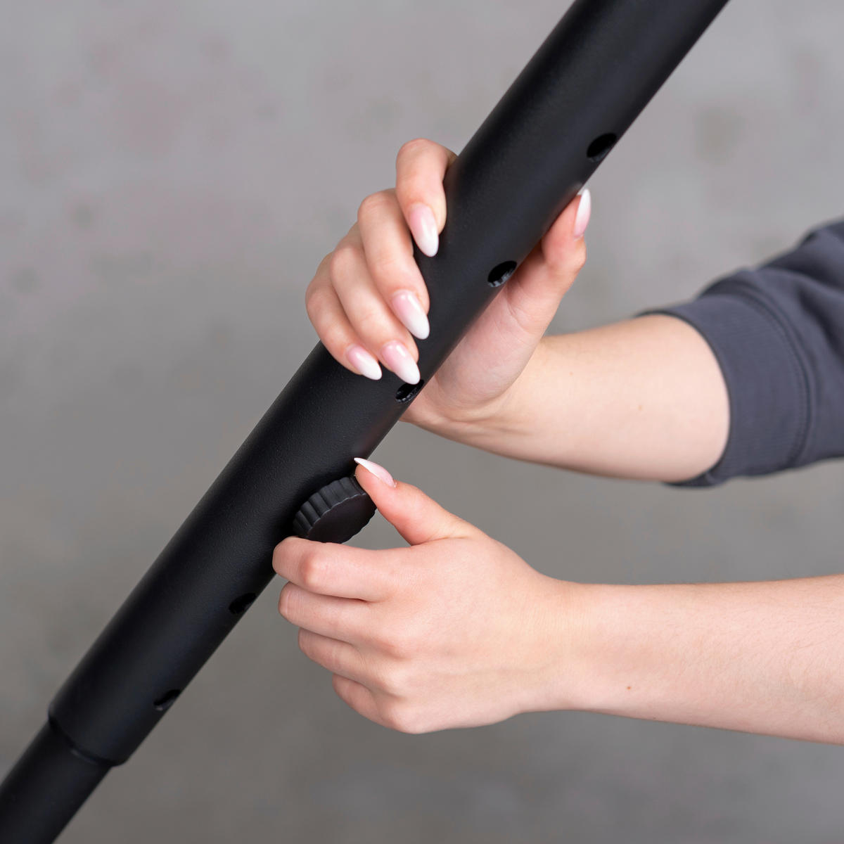 HÄNGEMATTENGESTELL 145/120-140/355-400 cm  - Schwarz, Basics, Metall (145/120-140/355-400cm) - La Siesta