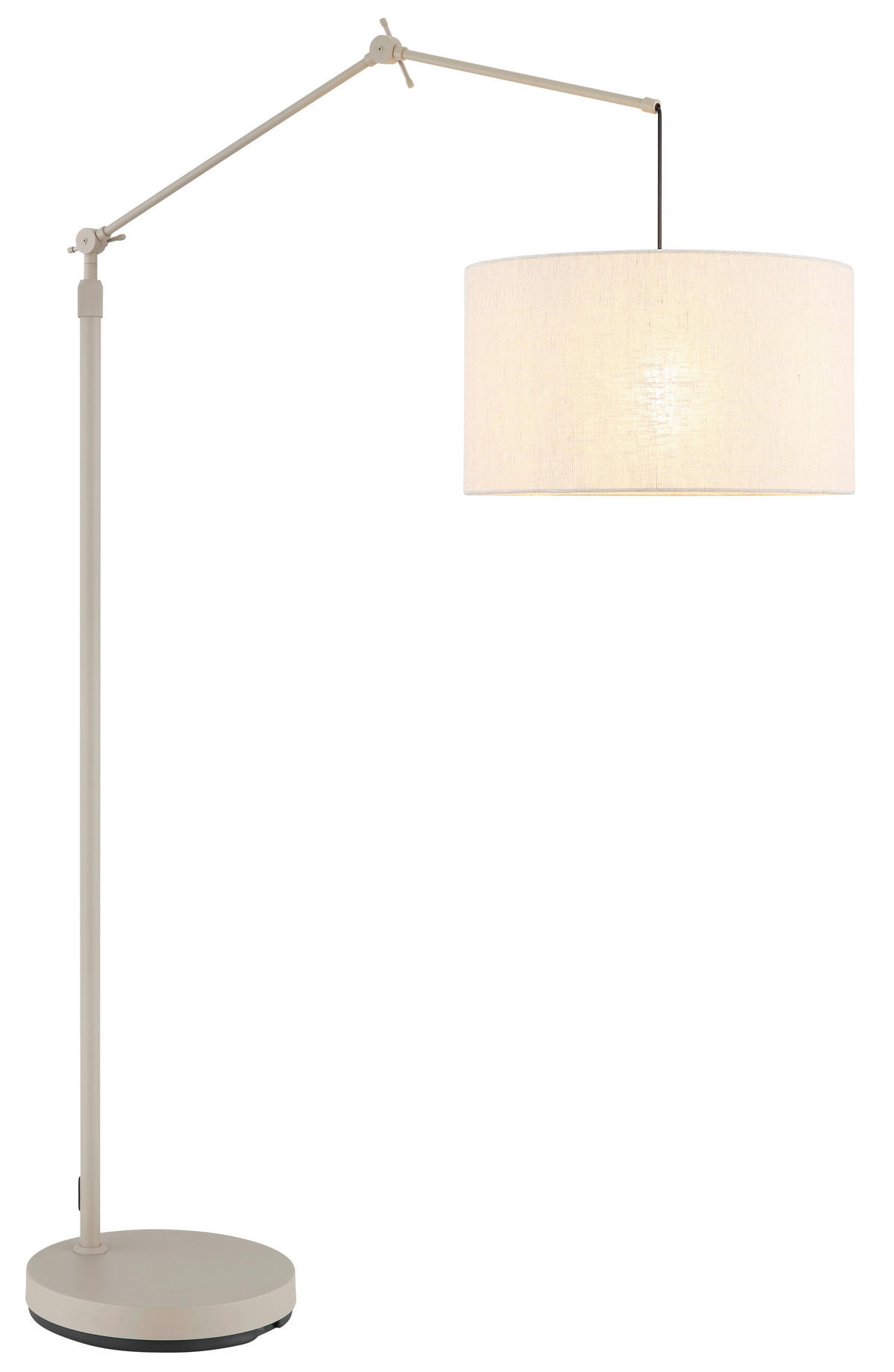 STEHLEUCHTE Rom 112/40/200 cm  - Sandfarben/Beige, Design, Kunststoff/Textil (112/40/200cm) - Globo