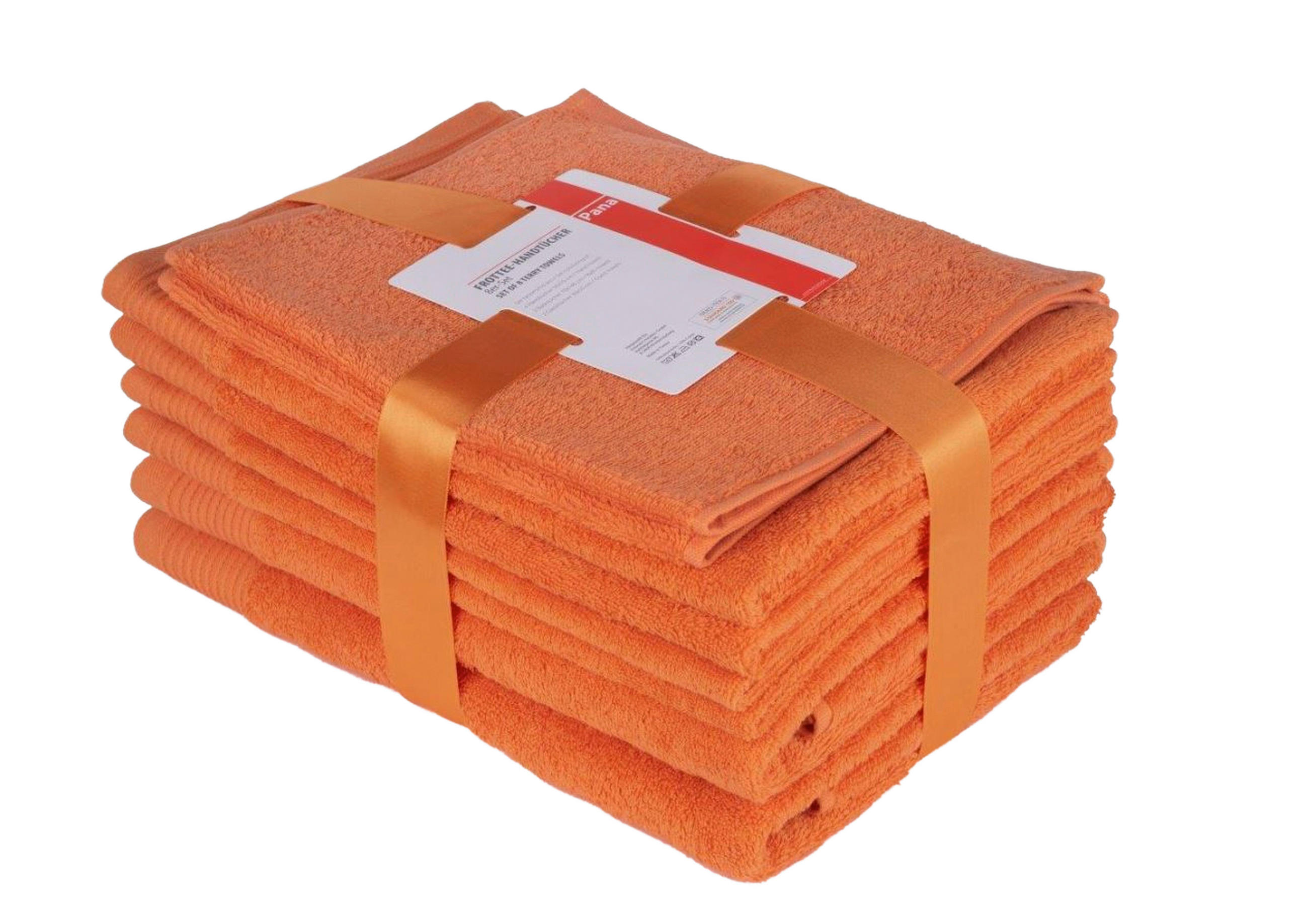 FROTTIERSET PANA Dunkelorange 8-teilig  - Dunkelorange, Basics, Textil