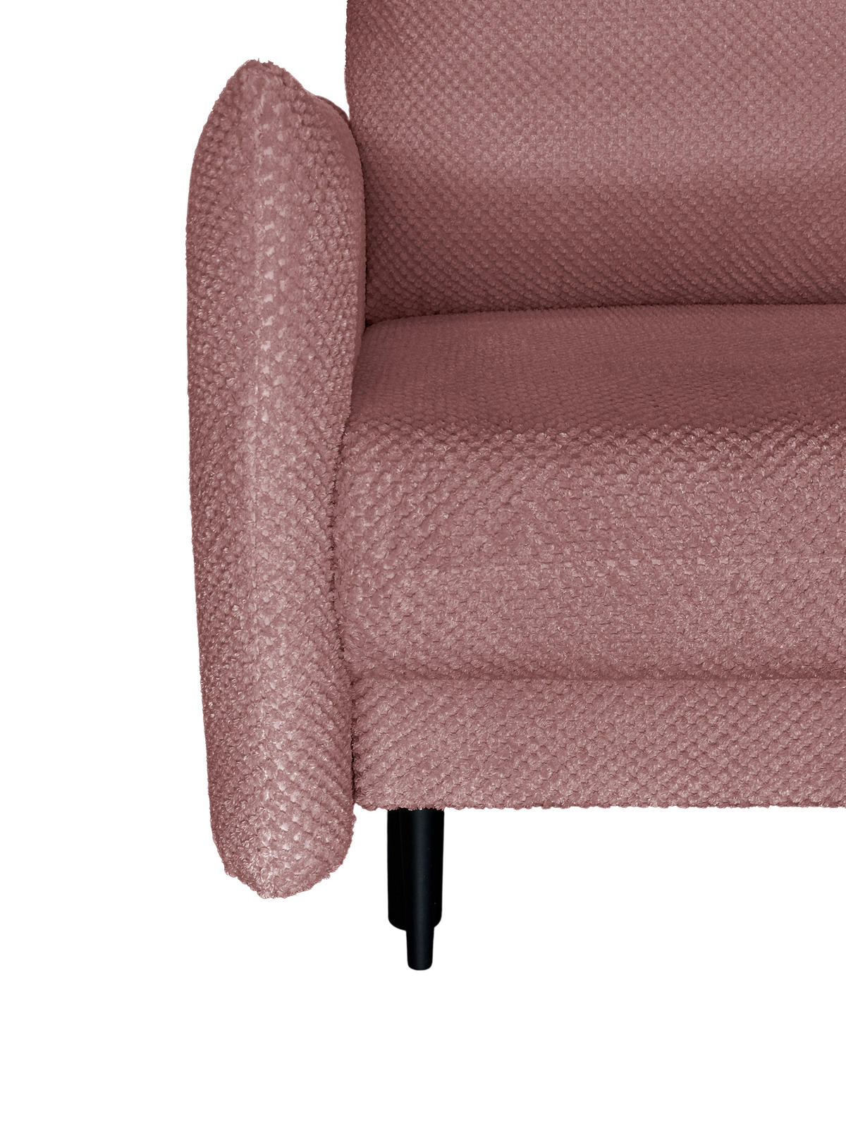 SCHLAFSOFA Webstoff Rosa  - Schwarz/Rosa, Design, Kunststoff/Textil (218/96/102cm) - MID.YOU