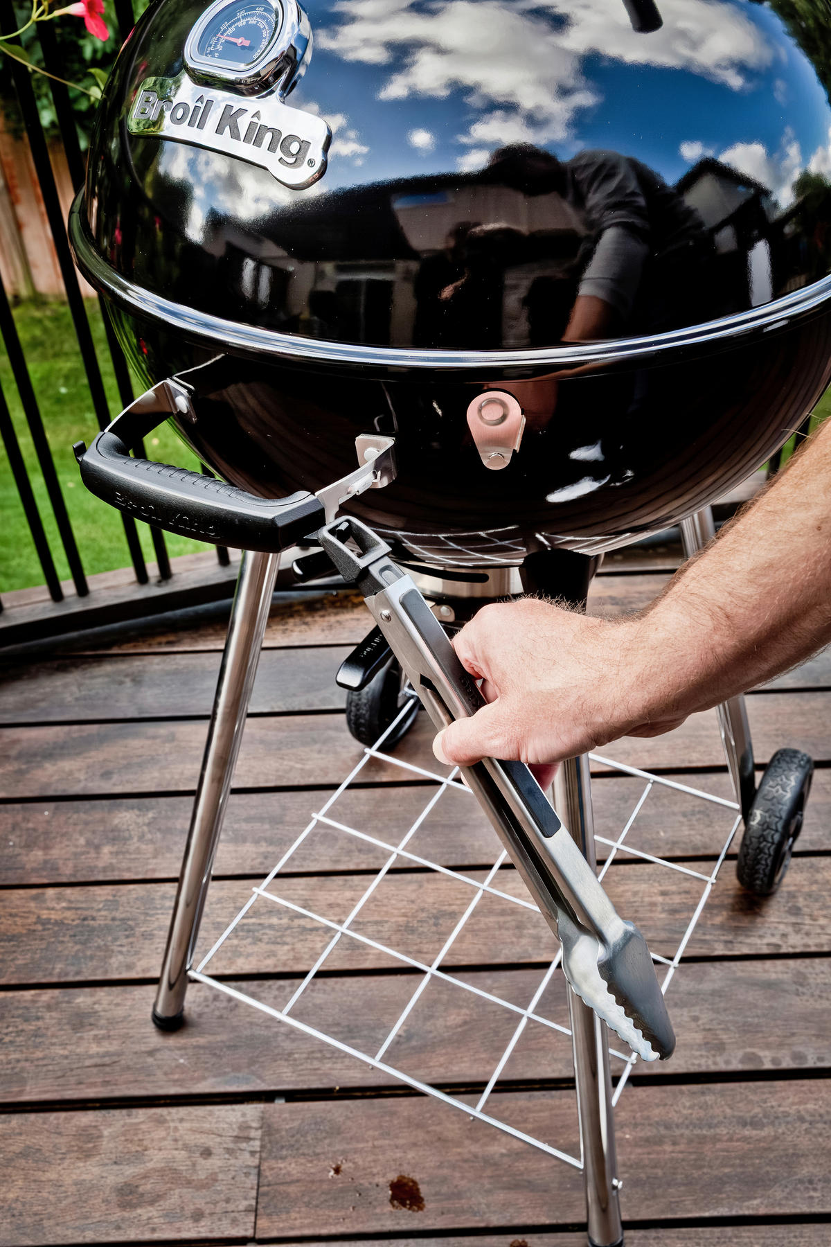 ROŠTILJ OKRUGLI  crna visoki sjaj  - crna visoki sjaj, Basics, metal (57/118/57cm) - Broil King