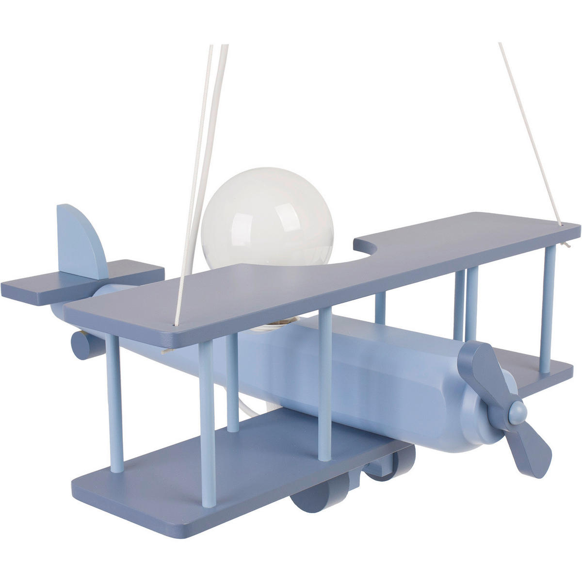 KINDERHÄNGELEUCHTE  42/45/75 cm    - Blau, KONVENTIONELL, Holz (42/45/75cm)