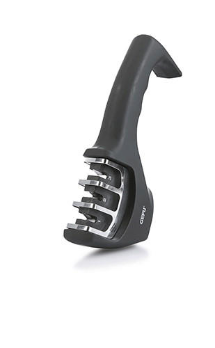 OŠTRAČ ZA NOŽEVE Colt 4,5/7,5/20,5 cm - crna, Osnovno, metal/plastika (4,5/7,5/20,5cm) - Gefu