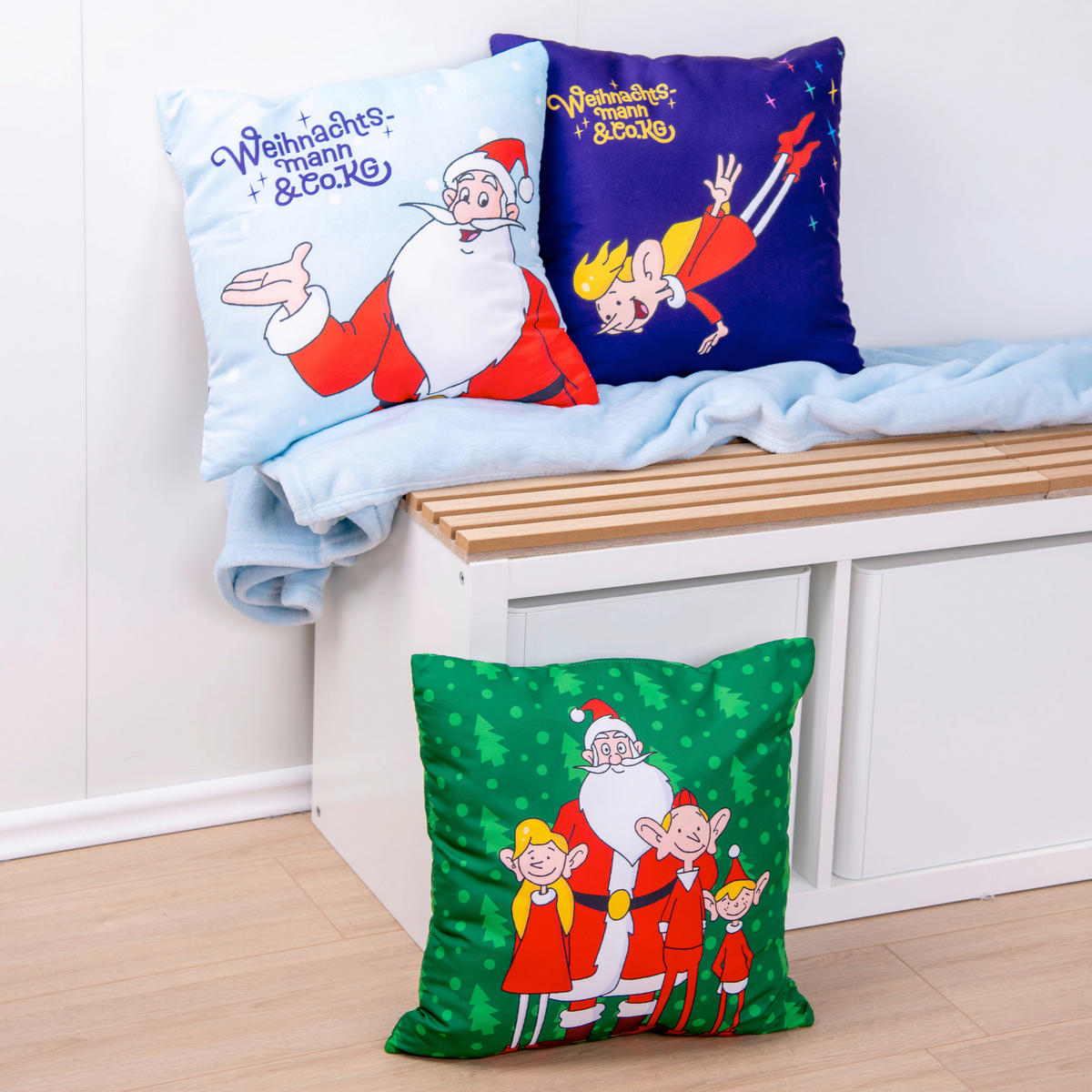 KISSENHÜLLE 40/40 cm  - Lila/Hellblau, Trend, Textil (40/40cm) - Herding