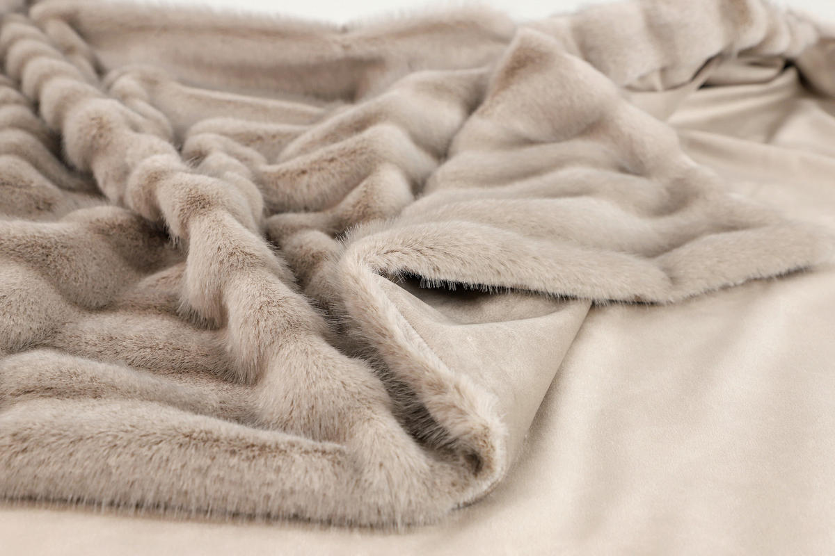PLAID COUTURE 130/170 cm  - Taupe/Beige, Design, Textil (130/170cm) - Musterring