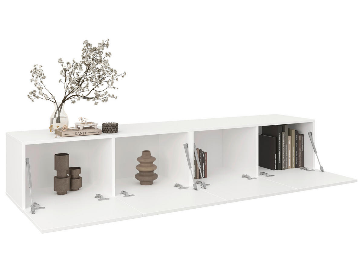 LOWBOARD  in 200/36,7/42 cm  - Weiß, Design, Holzwerkstoff (200/36,7/42cm) - Hom`in