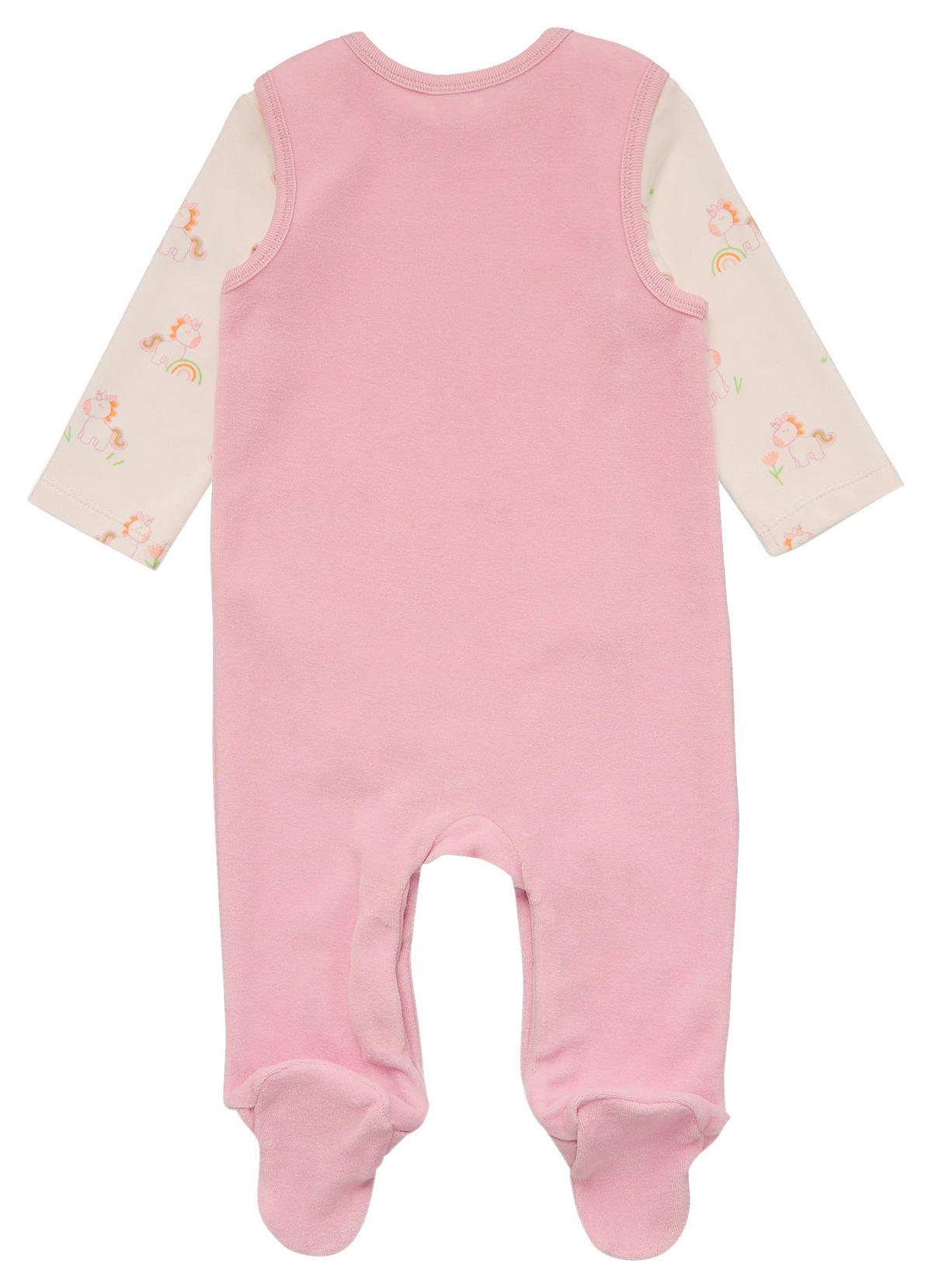 BABYBEKLEIDUNGSSET Sammy 2-teilig  - Hellrosa/Creme, Basics, Textil (62/68null) - Patinio