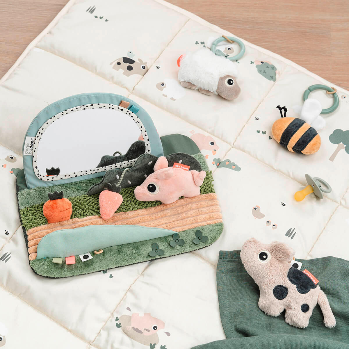KRABBELDECKE  - Sandfarben, Basics, Textil (80,0/100,0/2,0cm) - done by deer