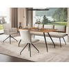 ESSTISCH Eiche rechteckig Eichefarben, Bronzefarben  - Eichefarben/Schwarz, Design, Holz/Holzwerkstoff (160/90/76cm) - Moderano
