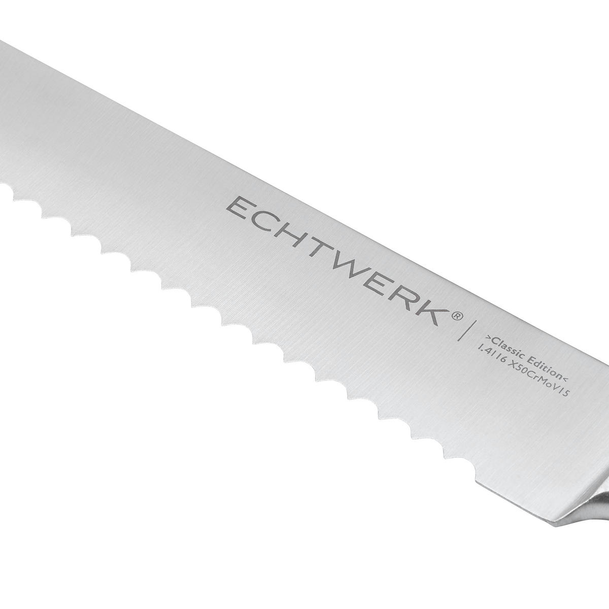 BROTMESSER 34 cm  - Braun, MODERN, Holz/Metall (34cm) - Echtwerk