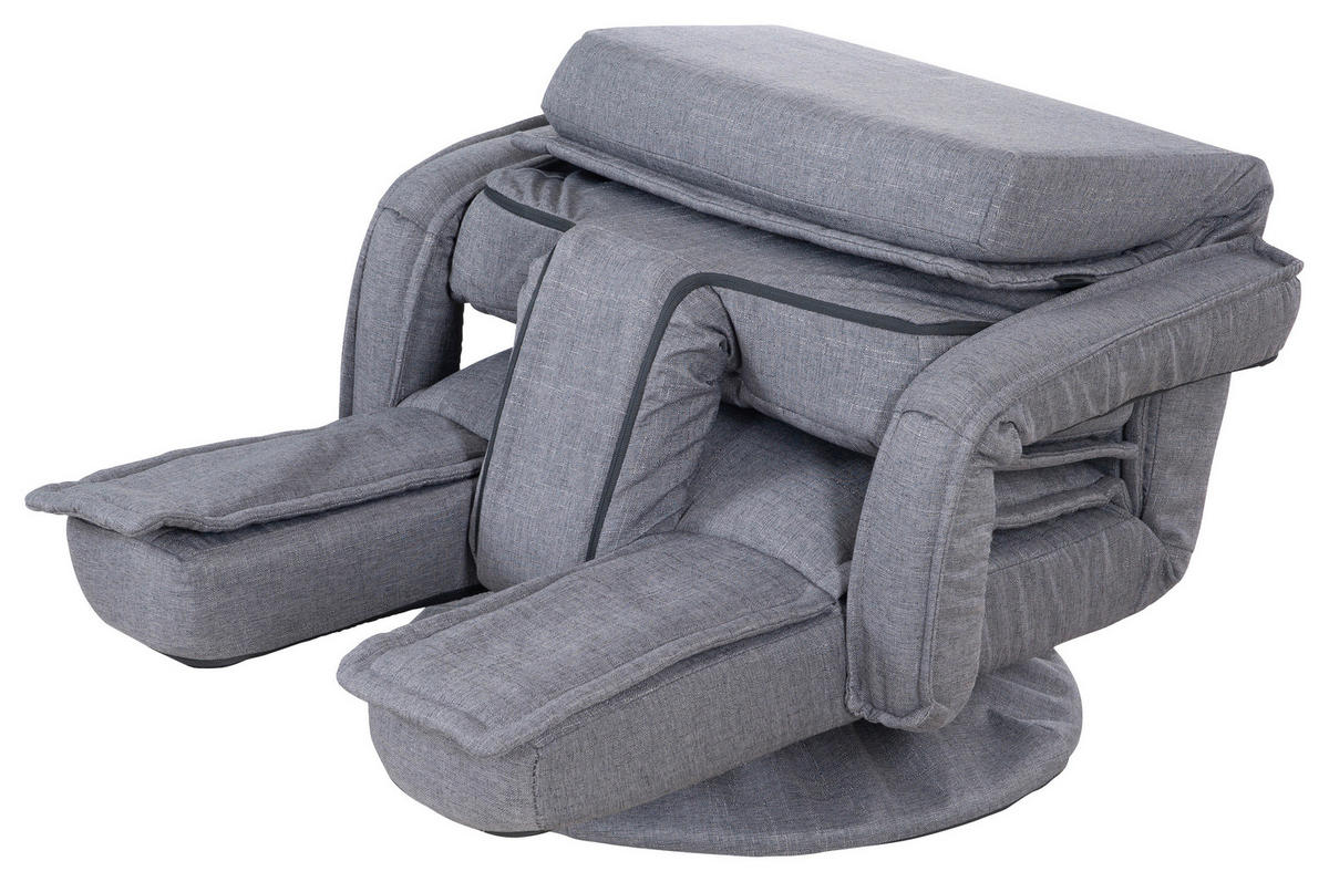 LOUNGESESSEL - Grau, MODERN, Textil/Metall (62/80/60cm) - Minecraft