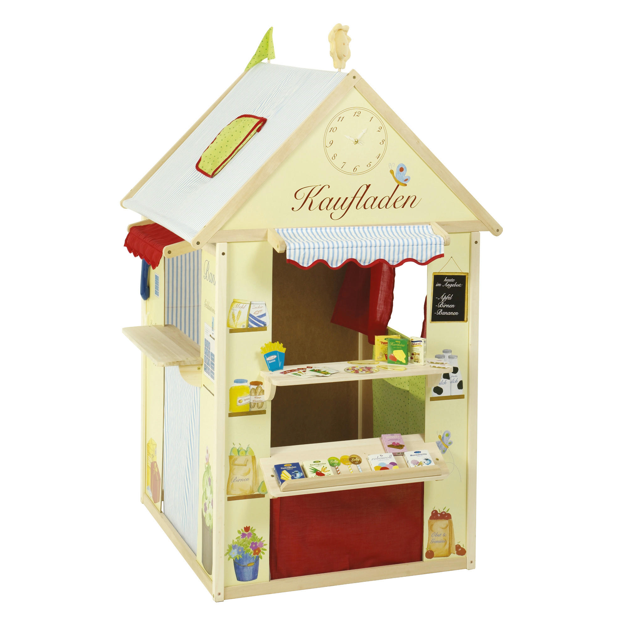 SPIELHAUS-KOMBINATION - Multicolor/Naturfarben, Basics, Holz/Holzwerkstoff (82,5/128/94,5cm) - Roba