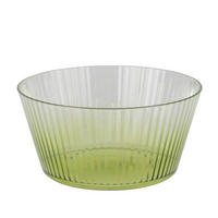 TÁLKA  - áttetsző/zöld, Basics, műanyag (15/7,2cm) - Ambia Home
