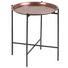 BEISTELLTISCH in Metall 39,5/48 cm - Schwarz/Kupferfarben, LIFESTYLE, Metall (39,5/48cm) - Carryhome BEISTELLTISCH in Metall 39,5/48 cm - Schwarz/Kupferfarben, LIFESTYLE, Metall (39,5/48cm) - Carryhome
