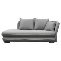 LIEGE Flachgewebe Grau  - Silberfarben/Grau, Design, Kunststoff/Textil (224/84/99/107cm) - MID.YOU