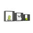 WANDREGALSET - Schwarz, Design, Holzwerkstoff (28/24/20/28/24/20/12cm) - Boxxx WANDREGALSET - Schwarz, Design, Holzwerkstoff (28/24/20/28/24/20/12cm) - Boxxx