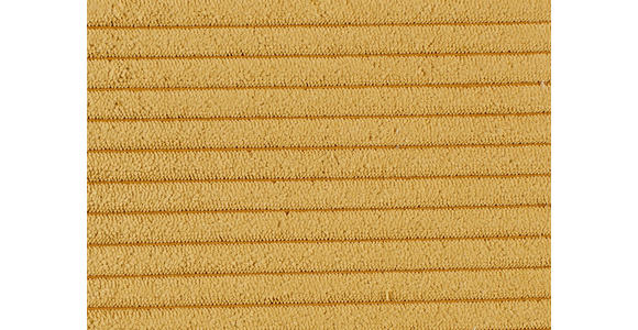 ECKSOFA Gelb Cord  - Gelb/Schwarz, KONVENTIONELL, Kunststoff/Textil (318/197cm) - Hom`in