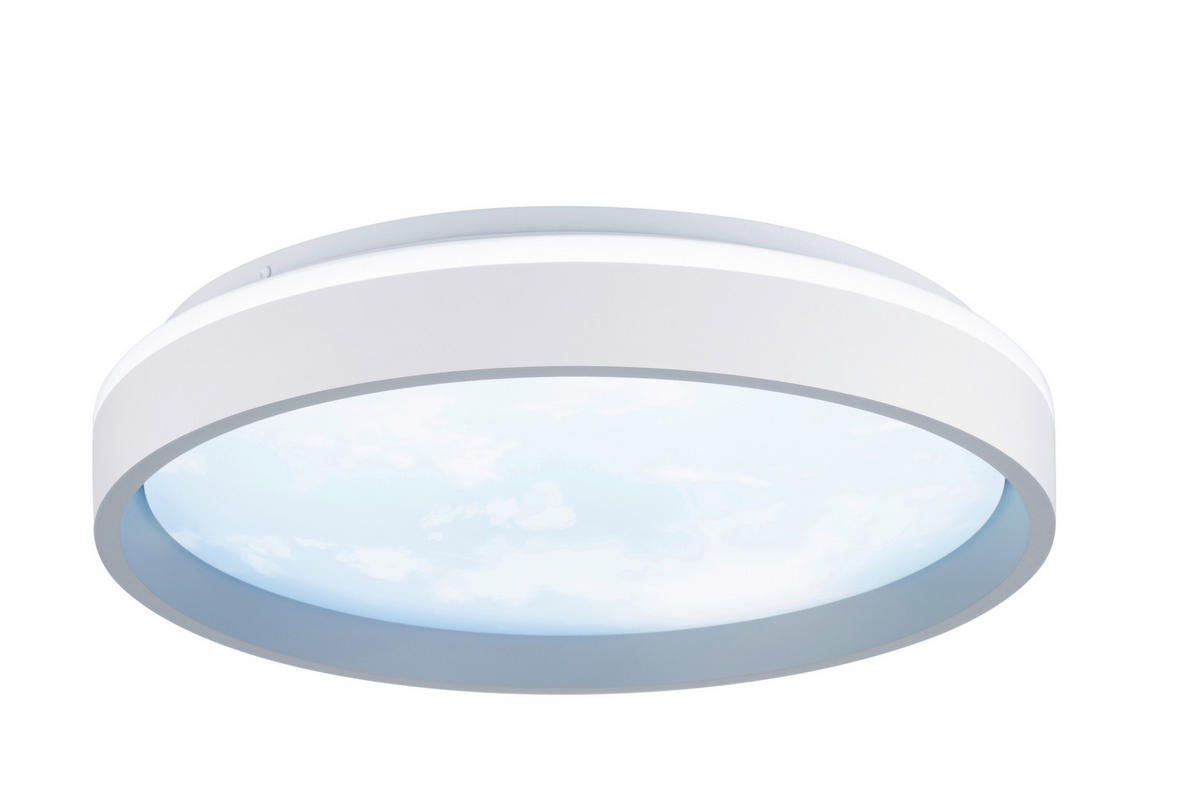 LED-DECKENLEUCHTE Solin 39/8 cm   - Weiß, LIFESTYLE, Kunststoff/Metall (39/8cm) - Novel