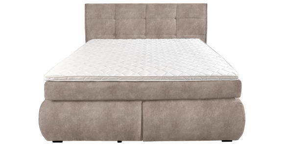 BOXSPRINGBETT 180/200 cm  in Hellbraun  - Wengefarben/Hellbraun, KONVENTIONELL, Holz/Textil (180/200cm) - Xora