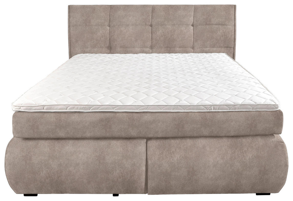 BOXSPRINGBETT 180/200 cm  in Hellbraun  - Wengefarben/Hellbraun, Konventionell, Holz/Textil (180/200cm) - Xora
