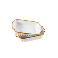 AUFLAUFFORM Keramik Porzellan  - Braun/Weiß, Basics, Keramik (24/14/4,8cm) - Mäser